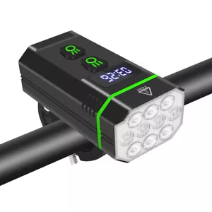 BROUIT 10 LED Bicycle Bike Lights Rechargeable Front Lamp Ultra Bright Headlight - Picture 1 of 17