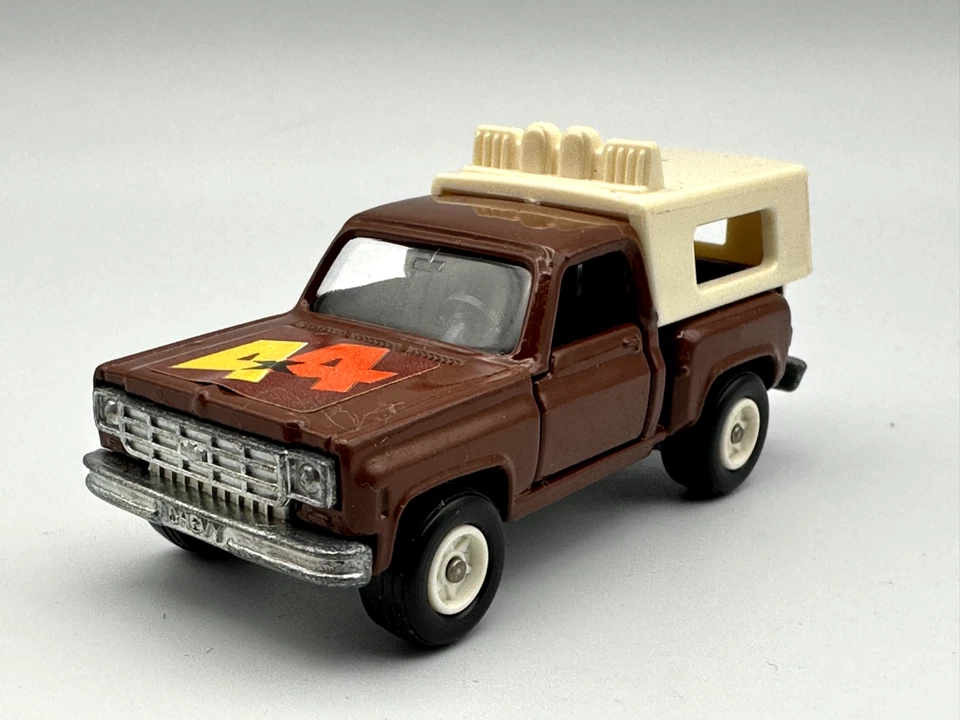 TOMICA POCKET CARS #F44 CHEVROLET C10 PICKUP TRUCK, BROWN, 1:64, EXCELLENT - Image 1 of 4