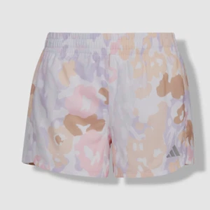 Adidas Girl's Pink Abstract Swirl Active Shorts Size L - Picture 1 of 2