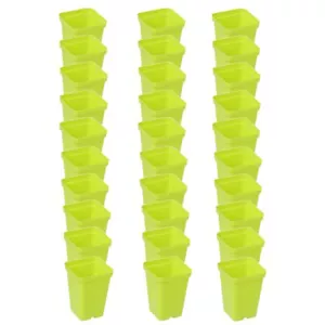 SUNPACK 2.5" Square Seedling Pot for Indoor Gardening, Lime Green (Pack of 30) - Picture 1 of 4