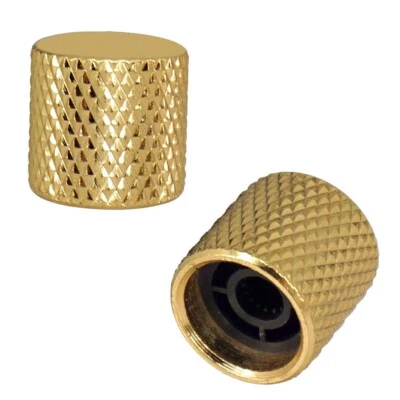Metal Guitar Bass Dome Tone Knobs Set of 4 for Volume and Tone Control - Image 1 of 4