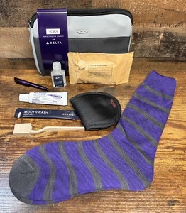 (12 Pks) Tumi For Delta 1st Class Amenity SEALED Overnight Kits In Reusable Bag - Picture 1 of 4