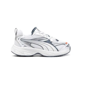 PUMA Morphic Lace Up Youth Boys Grey Sneakers Casual Shoes 39379302 - Picture 1 of 6