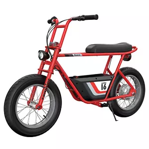 Razor Rambler 16 Electric Retro Minibike with 350W Motor & 36V Battery, Red - Picture 1 of 12