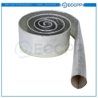 Manguera protectora térmica metálica aislada cubierta de manguera de alambre envoltura tubo telar 3/4" 3 pies Foto 1 de 4