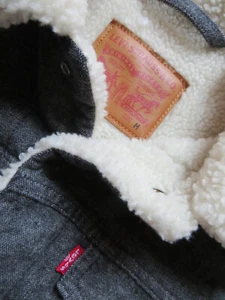 Levi's Herren Jacke Jeansjacke mit Fell Gr. M Winterjacke warm gefüttert, KULT ! - Bild 1 von 4