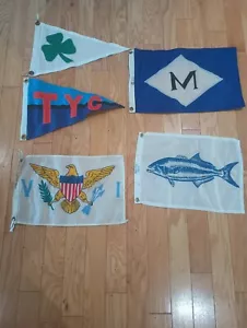 5 banderas de vela vintage usadas venta internacional - Imagen 1 de 16