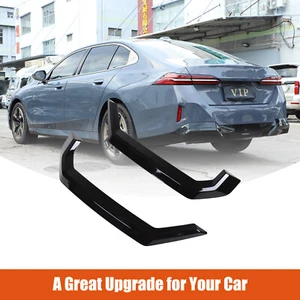 2PCS Glossy Black ABS Rear Lower Bar Trim For BMW 5 Series 2024 up - Picture 1 of 23