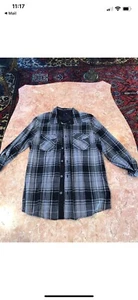 CAMISA DIVIDED BY H&M NEGRA Y GRIS A CUADROS BOTÓN DELANTERO TALLA S - Imagen 1 de 6