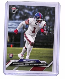 Malik Nabers 2024 Topps NOW Rookie Football Card 21 Giants In Stock - Picture 1 of 1