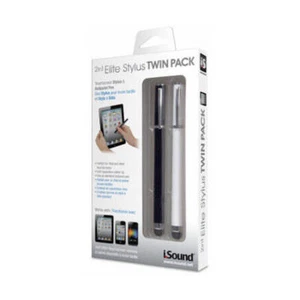 iSound Pointe en caoutchouc capacitive pour écran tactile Elite Stylus Twin Pack - Photo 1 sur 2