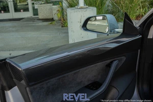 Tanabe Revel GT Dry Carbon Fiber Door Trim Front Left & Right for Tesla Model 3 - Picture 1 of 4