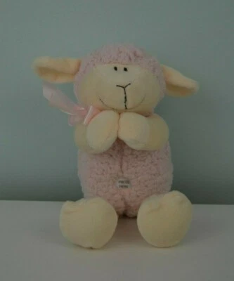 Stephan Baby Lamb Sheep Plush Stuffed Animal Pink Jesus Loves Me Song Musical - Image 1 of 4
