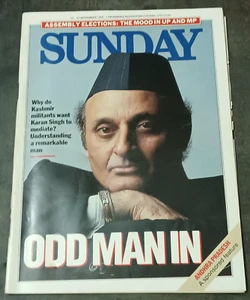 REVISTA INDIA INGLÉS: DOMINGO NOVIEMBRE 1993 MILITANTE DE CACHEMIRA-KARAN SINGH, AYODHYA - Imagen 1 de 10