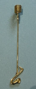 Georg Jensen Golden Christmas Collectible Candle Holder in box - Saxophone 1996 - Picture 1 of 7