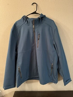 Outdoor Life Mens Jacket XXLT Blue Fleece Lined Zip Up Utility Classic NWT - Image 1 of 4