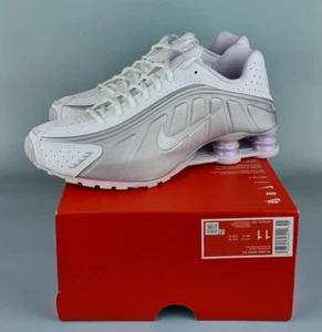 Nike Shox R4 - White Metallic Platinum - W 11 US / M 9.5 US HF5076-100 - Picture 1 of 8