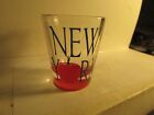 New York-Apple logo-standard shotglass- red base - new