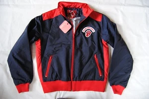 Rolling Stones Logo Brodé 2002/ 3 Marine Tour Veste Aviateur Neuf Official - Picture 1 of 12