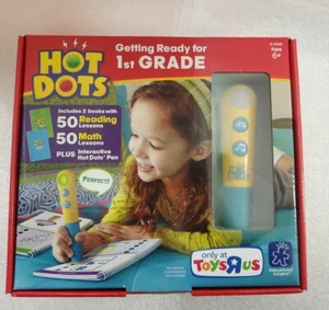 Educational Hot Dots Getting Ready for 1st Grade Set. Reading & Math. Ages 6+ - Picture 1 of 9
