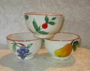 Neu mit Etikett ~ 3er Set ~ Ceramiche ALFA Frutta Luciano 5" Schüssel - Bild 1 von 11