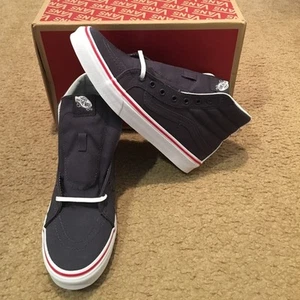 NUEVO Vans Cuero Lona SK8-Hi Slim Parisino VN0A32R2MT1 - Imagen 1 de 4