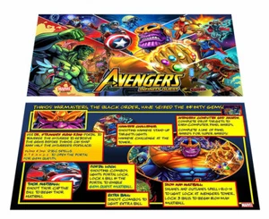 Stern Avengers Infiniti Quest Pinball Custom Apron Instruction Cards - Picture 1 of 1