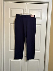 NWT SERRA Ponte Pants Tapered Ankle Size 12-14 L Large Blue - Picture 1 of 9