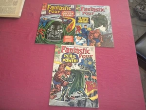 BX20 Fantastic Four 57,58,60 marvel 1966-67 silver age DR DOOM! SEE STORE! - Picture 1 of 13