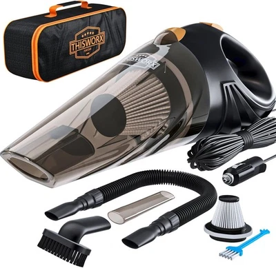 THISWORX Car Vacuum Cleaner - Portable, High Power, Handheld Vacuums w/ Black  - Image 1 of 4