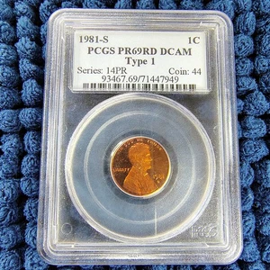 1981-S Proof Lincoln Memorial Cent - PCGS PR 69 DCAM - Type 1 - Copper Cent - Picture 1 of 12