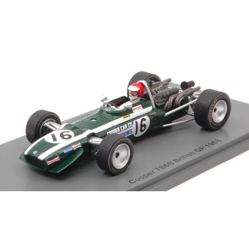 COOPER T86B ROBIN WIDDOWS 1968 N.16 BRITISH GP 1:43 Spark Model Formula 1 Modell - Immagine 1 di 1