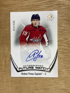 Aliaksei Protas Rookie 2021-22 Upper Deck Sp Authentic Future Watch Auto /999 - Picture 1 of 4