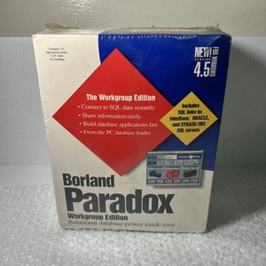 Borland Paradox Development Edition 4.5 para Windows NUEVO sellado de fábrica - Imagen 1 de 3