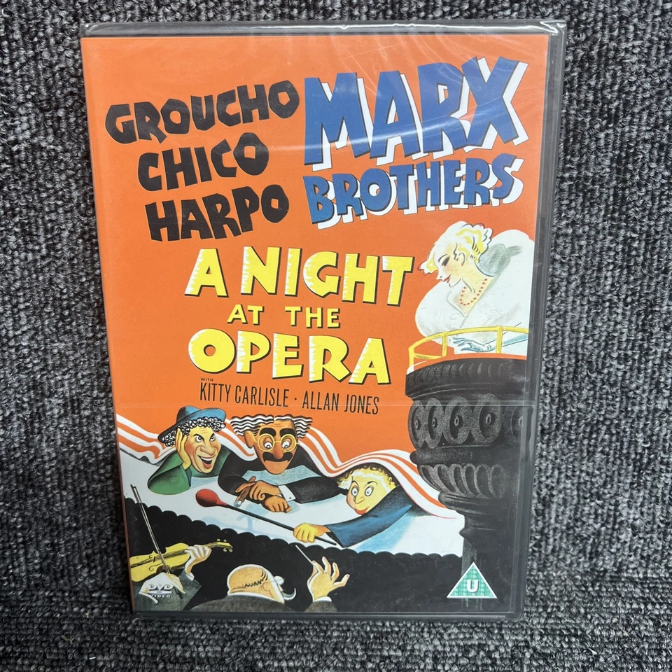 A NIGHT AT THE OPERA DVD Groucho Marx Chico Marx Brothers Movie Film New UK R2 - Image 1 of 2