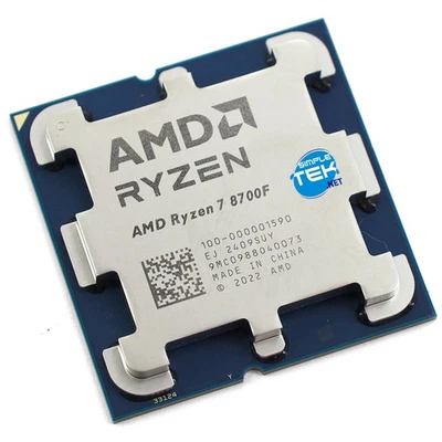 AMD Ryzen 7 8700F AM5 Gaming CPU Processor 8C/16T 4.10GHz Max 5.00GHz No GPU - Image 1 of 4