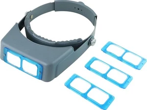 Kopfhalterung Lupe Visier Doppel Linse Profi Juwelier Lupe Vergrößerung - Bild 1 von 8