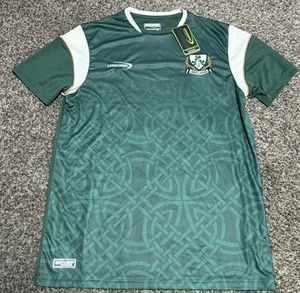 NWT Men's Ireland Soccer Jersey Shirt. Lansdowne Rugby Jersey Green Mens Small - Picture 1 of 3
