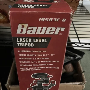 BAUER Tripod 59 inch laser level tripod 19503e-59" Adjustable - Picture 1 of 4