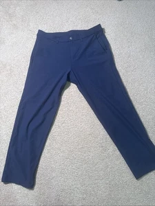 Lululemon Pant Men Size 34 Slim Fit Navy Golf Chino - Picture 1 of 6