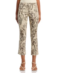 ๐$350 L'AGENCE Tati High Rise Cropped Snake Print Pants Jeans SZ 31 NWT - Picture 1 of 2