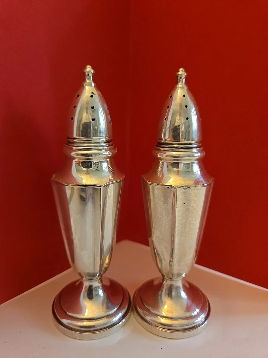 Fisher Sterling Silver In Antique Us Sterling Silver Salt & Pepper
