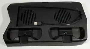 Vertical Cooling Stand with Charging Station, Cooling Fan, and Storage for PS5 - Picture 1 of 5