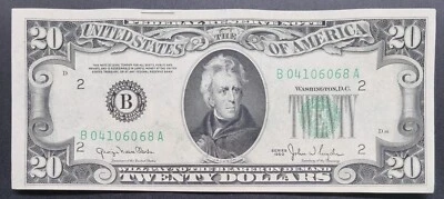 1950 Twenty Dollar Federal Reserve Note $20 Bill  UNCIRCULATED #82793 - Image 1 of 2