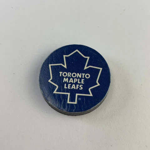 Toronto Maple Leafs NHL Puck Magnet 1" Hockey Sport Dots Logo Cover