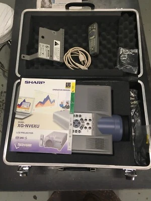 Sharp XG-NV6XU LCD Digital Projector w/ Ceiling Mount Case Remote Accessories - Image 1 of 4