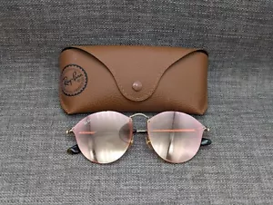 Ray-Ban Round Blaze Sunglasses RB3574n 59/14 Rose Gold - Picture 1 of 9