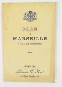 Map Of Marseille France Around 1900 City Map - Picture 1 of 2