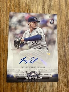 2018 Topps Update Salute Freddy Peralta RC Rookie Auto #SA-FP Rare SP Insert - Picture 1 of 4