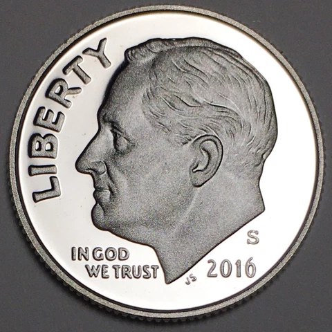 2016-S Silver Proof Dime - 90% Silver - (UNC) KM#195b - D16SS Cover